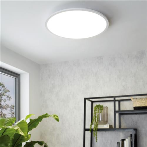 Sarsina-A Large LED White Flush Ceiling Light 98209