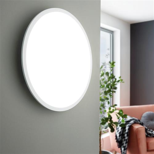 Sarsina-A Medium LED White Flush Ceiling Light 98208