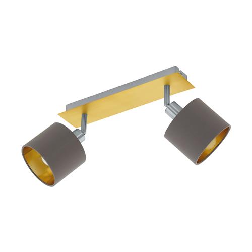 Valbiano Double Brushed Brass Spotlight 97537
