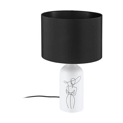 Vinoza White And Black Table Lamp 43824