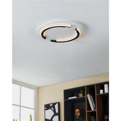 Zampote LED White And Black Flush Ceiling Light 900328