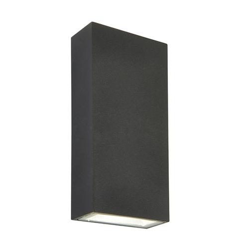 Morti Dark Grey Outdoor LED Up And Downlighter 67687