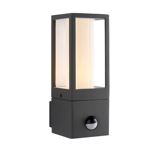 Lantern IP44 Rated Textured Grey Outdoor PIR Wall Light 99549