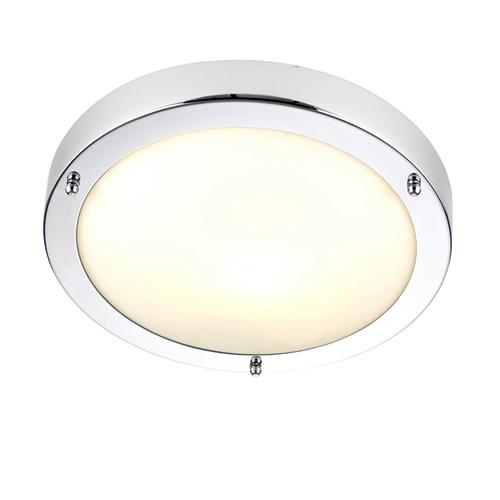 Portico Flush IP44 Chrome Plate Bathroom Light 59850