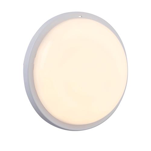Rond Plus LED CCT 15 Watt White Round Exterior Bulk Head Wall Light 108745
