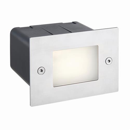 Seina LED Stainless Steel IP44 Half Brick Light 75528