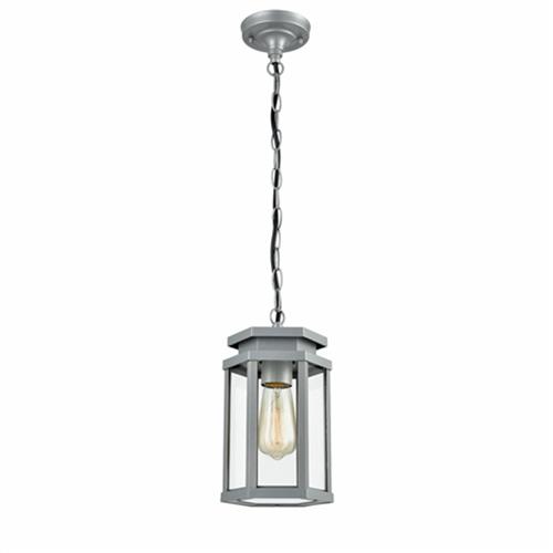 Fae IP44 Silver Outdoor Pendant Fitting FRA94