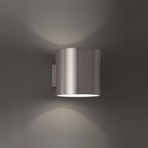 Cylinder Satin Nickel Wall Light QF066