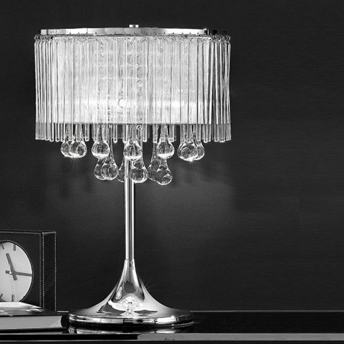 Prue Crystal Chrome Table Lamp WP853