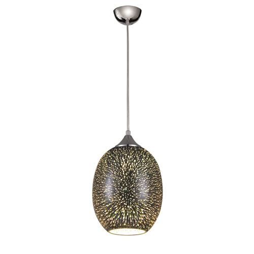 Ruth Oval 3D Silver Pendant FRA615