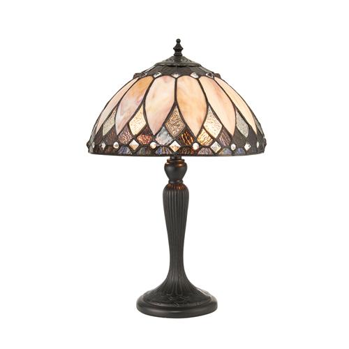 Brooklyn Small Bronze Tiffany Table Lamp 70366
