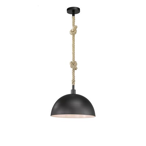 Reign Black Ceiling Pendant With Rope FH06761