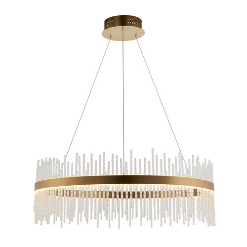 Brushed Large Gold LED Dedicated Dimmable Pendant Arlo-BD30