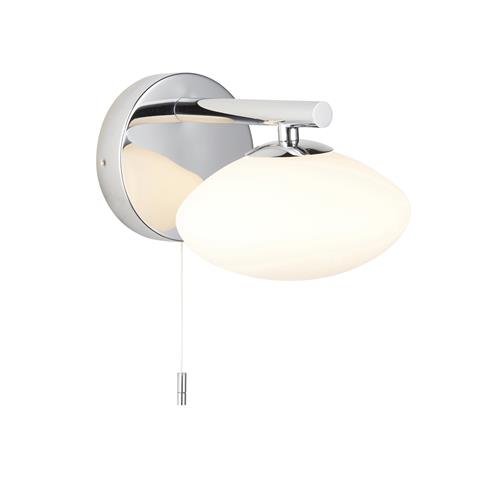 Chrome IP44 Bathroom Switched Wall Light Astilbe-1WCO