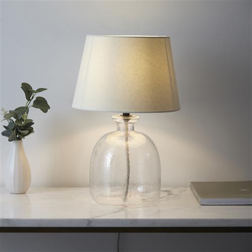 Lyra and Cici Clear and Ivory Table Lamp 106275