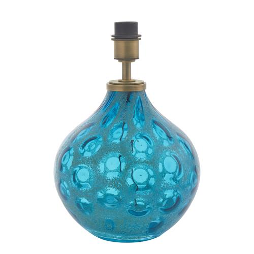 Teal Artisan Glass Lamp Base Ardisia-T
