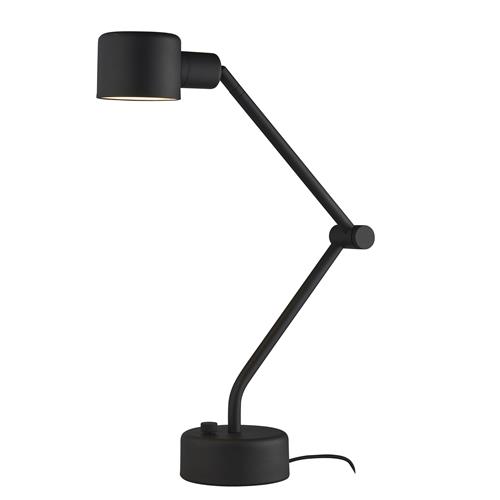 Textured Black Adjustable Task Lamp Anoda-T