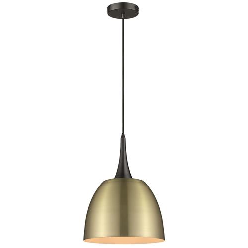 Bellina Antique Brass Domed High Gloss Ceiling Pendant 032AB1P