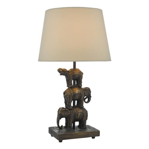 Alina Bronze Elephant Table Lamp ALI4222
