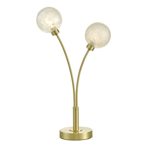 Avari Satin Brass Two Light Table Lamp AVA4241