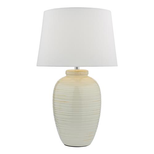 Luelle Table Lamp Cream & White Finished LUE432