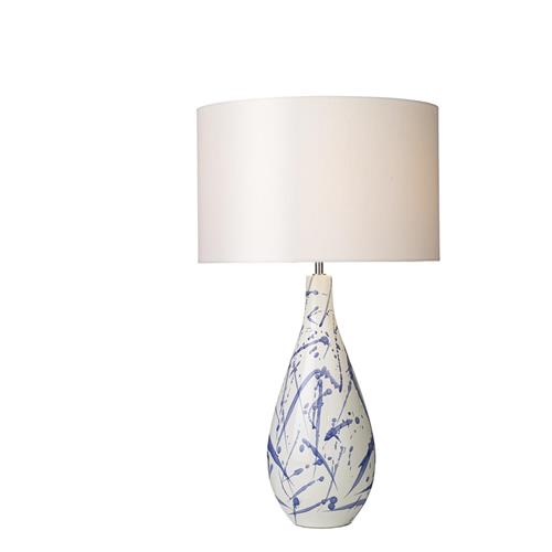 Olka Table Lamps Complete With, Cream Table Lamps