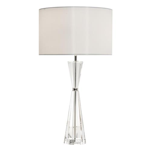 Risha 2 Light Crystal Table Lamp With, Ivory Table Lamp Shades