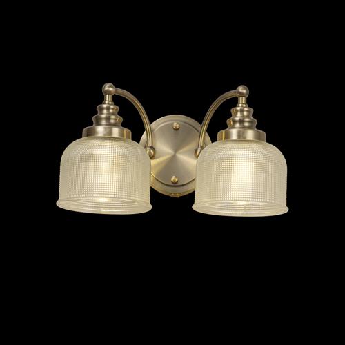 Evansville Antique Brass Double Wall Light LT31508
