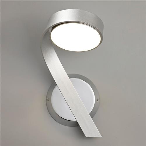 Detroit Left Facing Silver and Chrome LED Wall Light LT30051