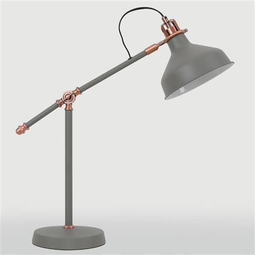 Nevada Adjustable Grey and Copper Table Lamp LT30005