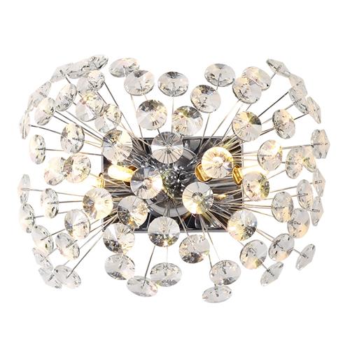 Havelock Chrome and Crystal Wall Light BEL8201