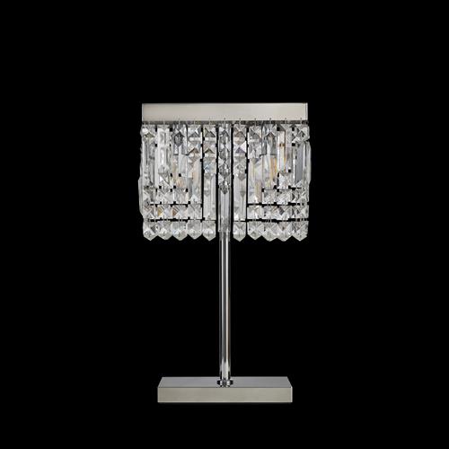 Lowell Polished Chrome And Crystal Table Lamp LT31651