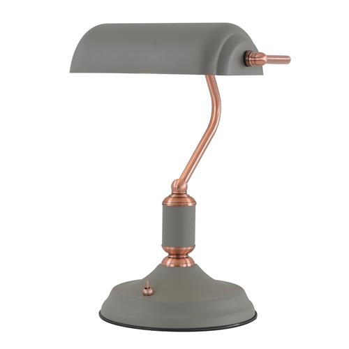 Nevada Sand Grey And Copper Table Lamp LT30002