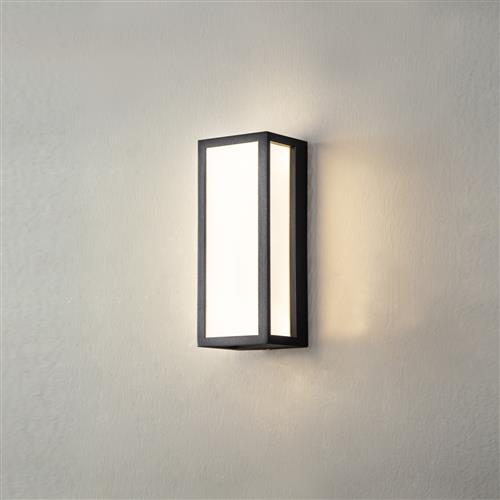 Norfolk LED Anthracite And Frosted White IP65 Bathroom Wall Light LT31462