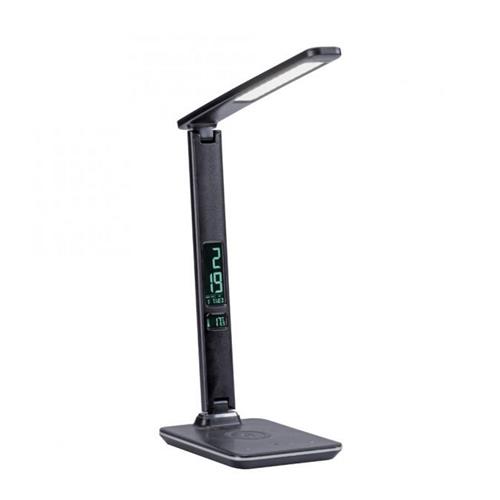 Adriano Black LED Table Lamp & Wireless Phone Charger 4595-18