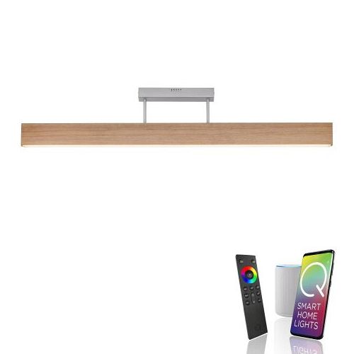 Macy LED Dimmable Semi-Flush Wood Ceiling Pendant 6221-79