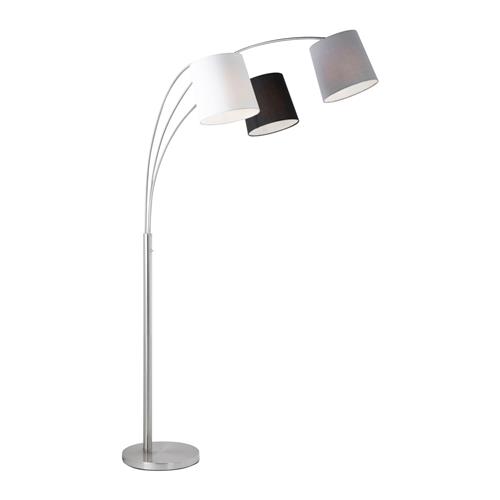 Melvin Black, Grey & White Floor Lamp 15461-55