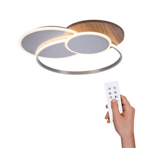 Palma Silver & Wood LED Ceiling Fitting 8328-79