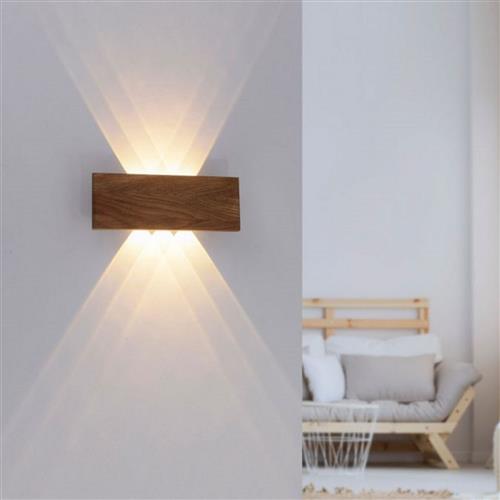 Palma Wood LED Small Wall Fitting 9478-79