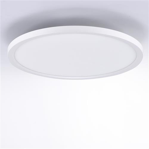 Flat White Finish Round LED Panel Light 15571-16