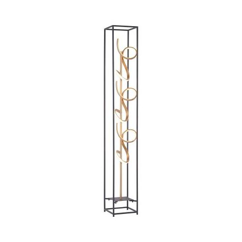 Selina LED Dimmable Black & Gold Finished Floor Lamp 415-18
