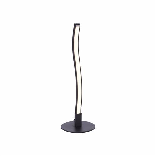 Wave LED Black Steel Table Lamp 15128-18