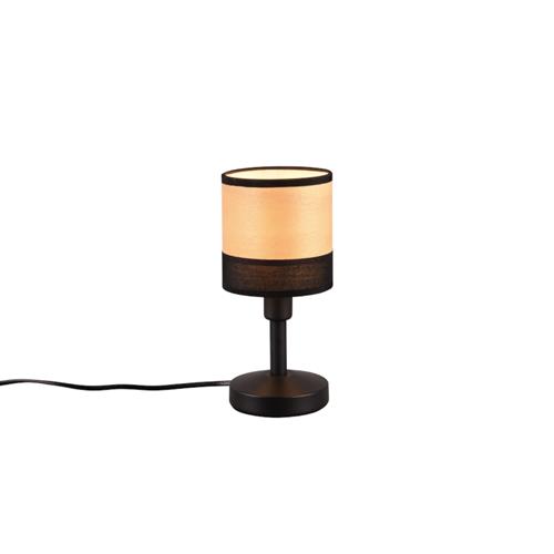 Bolzano Black And Wood Table Lamp Complete R51661032