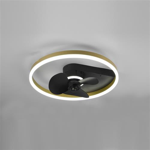 Borgholm LED Matt Black Ceiling Fan R67083132