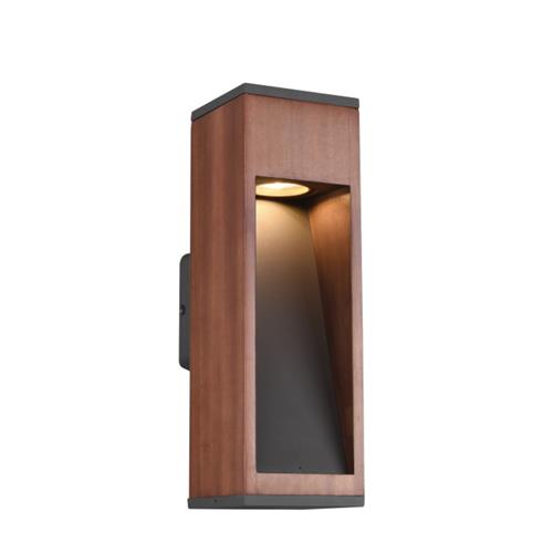 Canning IP44 Natural Wood Outdoor Wall Light 209660130