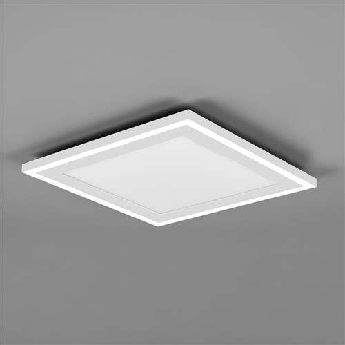 Carus LED Medium Square Matt White Flush Fitting R67213331