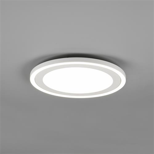 Carus Medium LED Matt White Round Flush Ceiling Fitting R67223331
