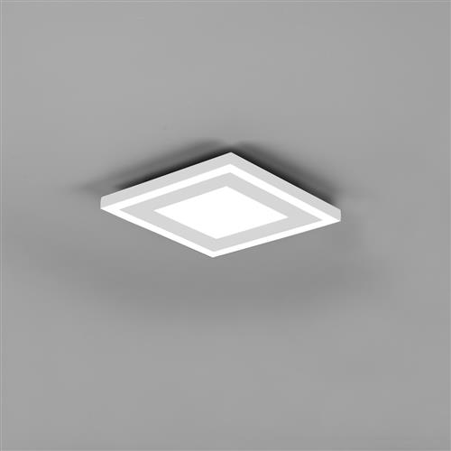 Carus Small Square LED Matt White Flush Ceiling Fitting R67212031