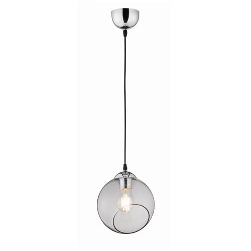Clooney Chrome & Smoked Glass Small Ceiling Pendant R30071054