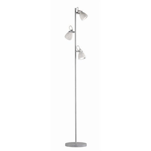 Concrete Grey Triple light Floor Lamp 402500378
